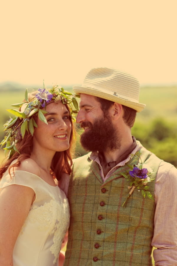 Vintage bride and groom