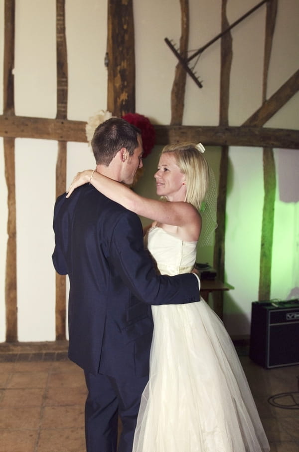 Bride and groom dance