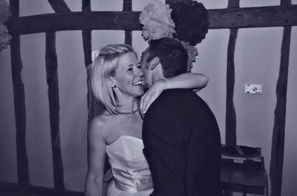 Bride and groom on dance floor