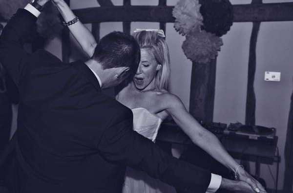 Bride and groom on dance floor