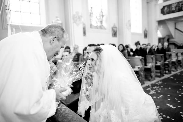 Bride and vicar