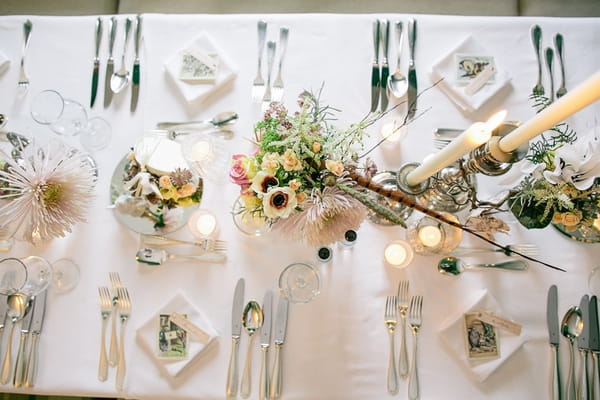 Wedding table set-up