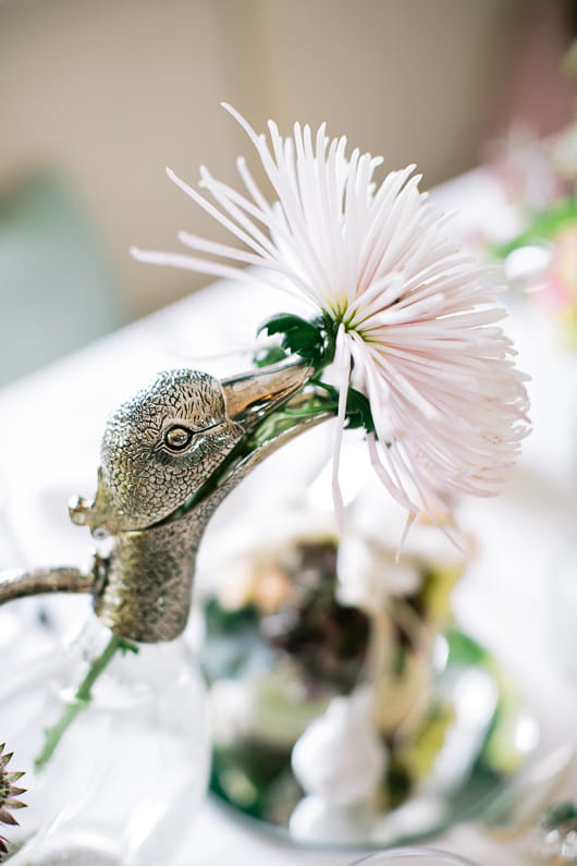 Duck flower holder