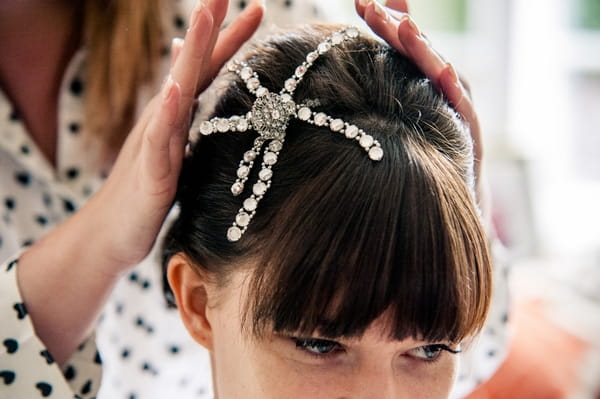 Star bridal hairpiece