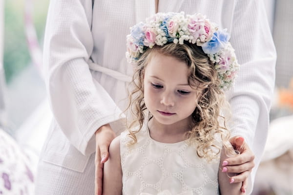 Flower girl with flower crown