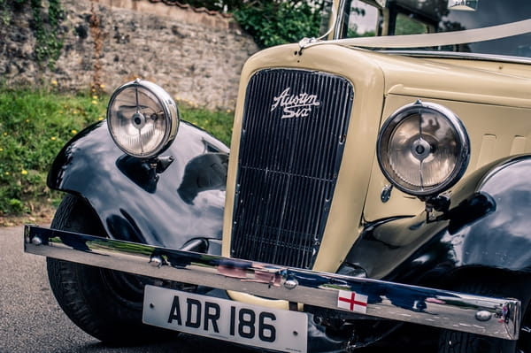 Vintage wedding car