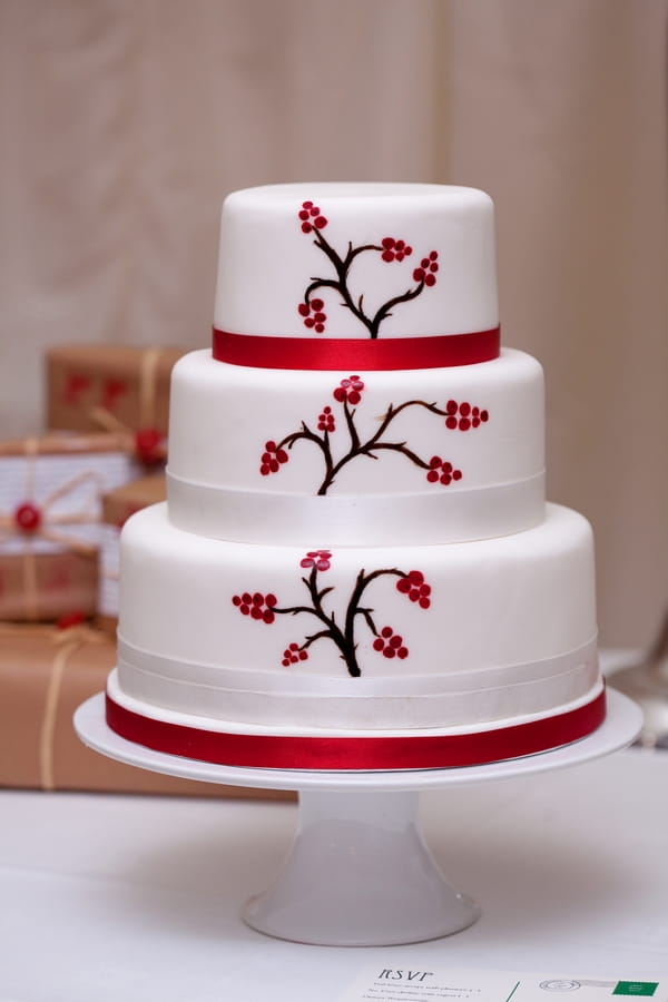 Wedding cake with tree berry design