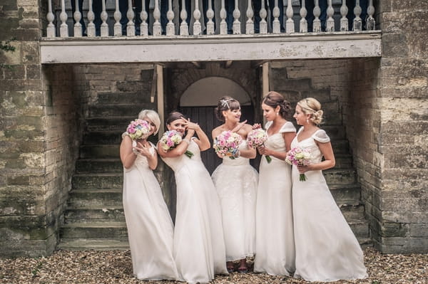 Bride and bridesmaids