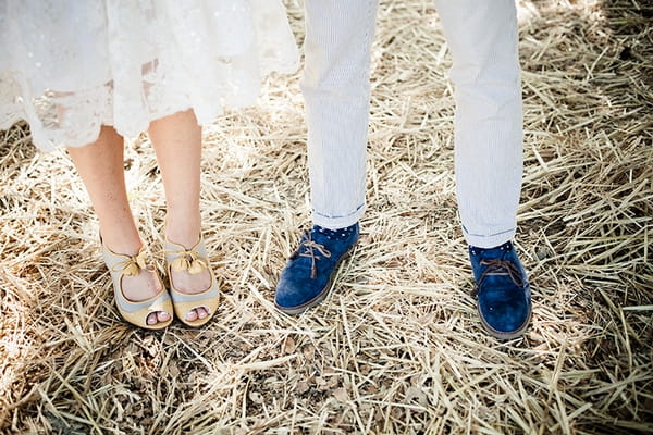 Bride and groom's shoes