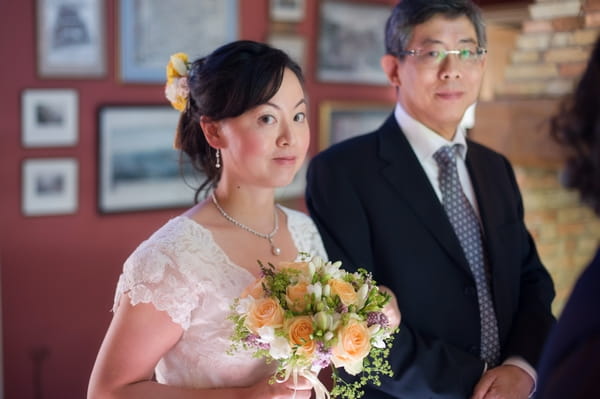 Bride with father