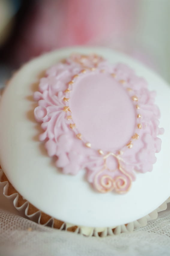 Decoration on cupcake