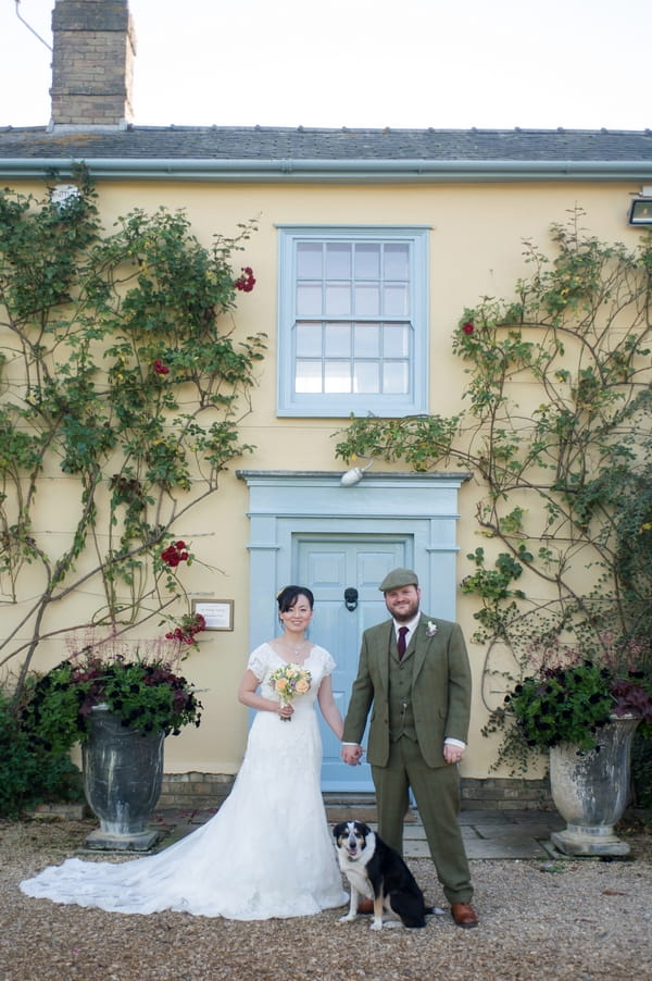 Bride and groom at South Farm