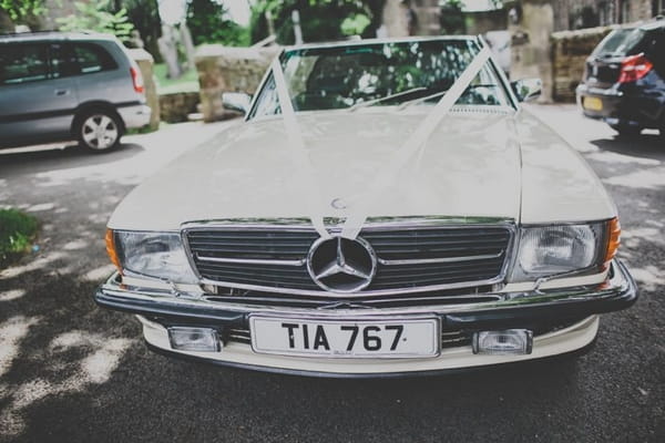 Mercedes wedding car