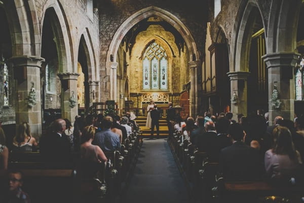 Inside church