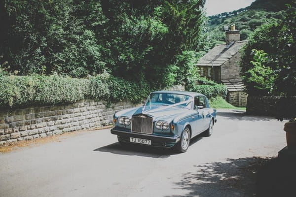 Wedding car arriving