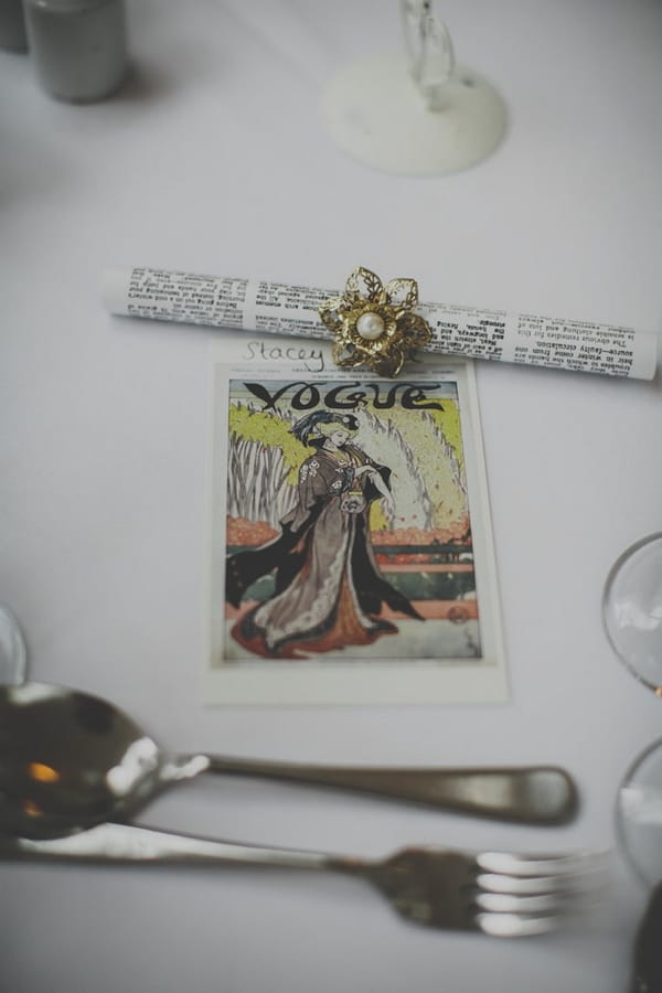 Vogue wedding place setting