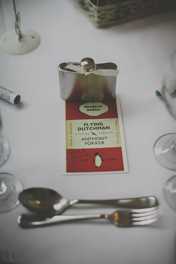 Penguin book wedding place setting