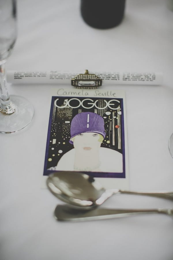 Vogue wedding place setting