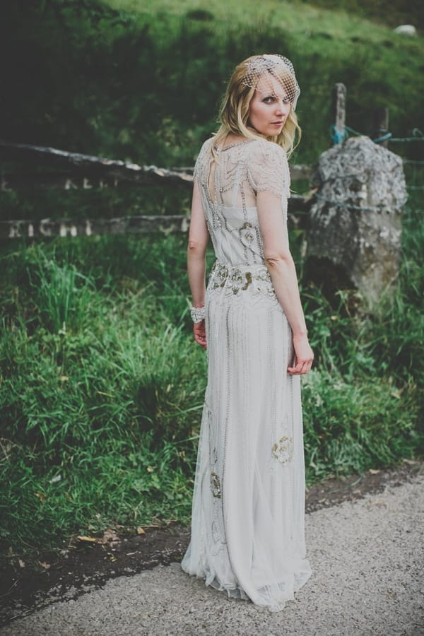 Bride wearing Jenny Packham Eden dress