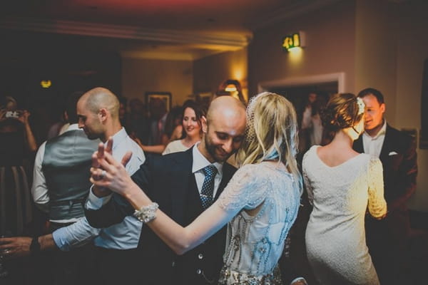 Bride and groom dance