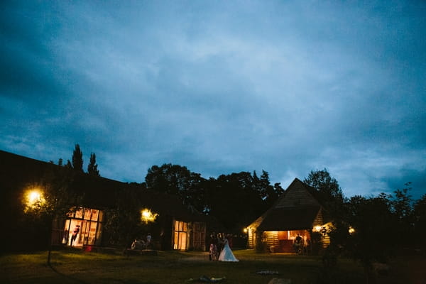 Hellens Manor at night