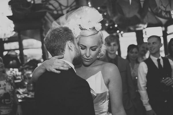 Bride and groom dance