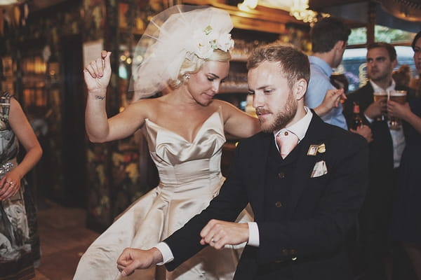 Bride and groom dance