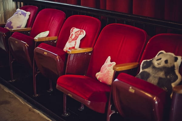 Cinema seats at wedding