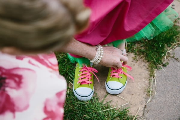 Flower girl's trainers