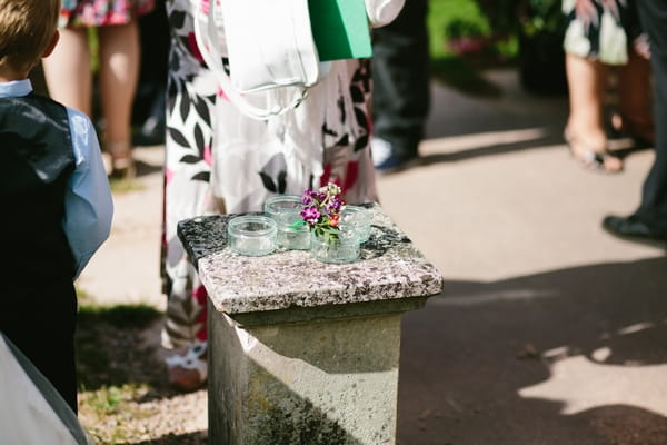 Jars of flowers