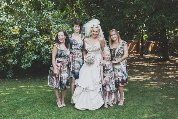 Bride and bridesmaids