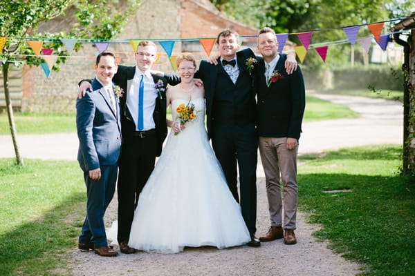 Bride and groomsmen