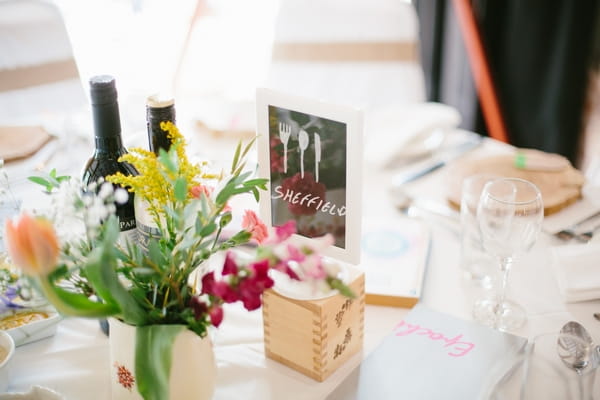 Sheffield themed wedding table