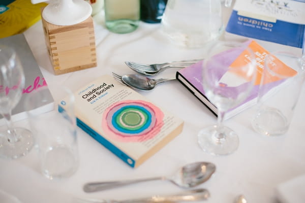 Book on wedding table