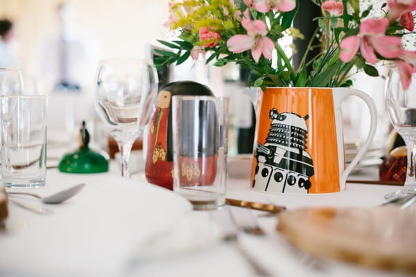 Dalek jug on wedding table