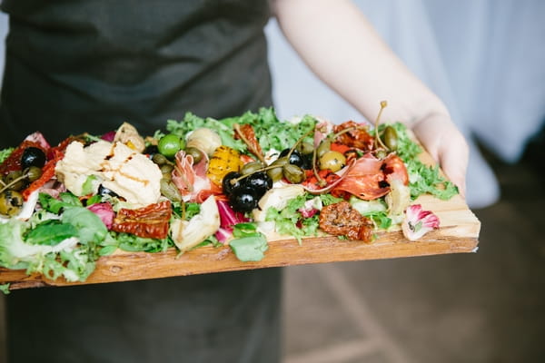 Wedding food on board