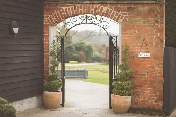 Gate at Gaynes Park