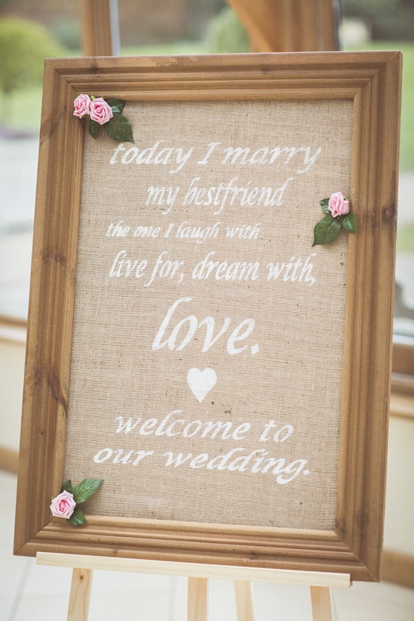 Wedding sign