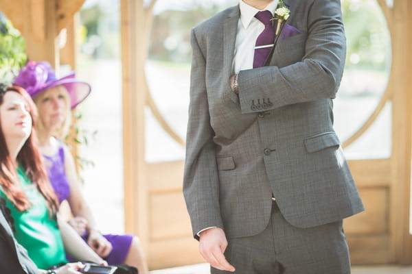 Best man checking pocket