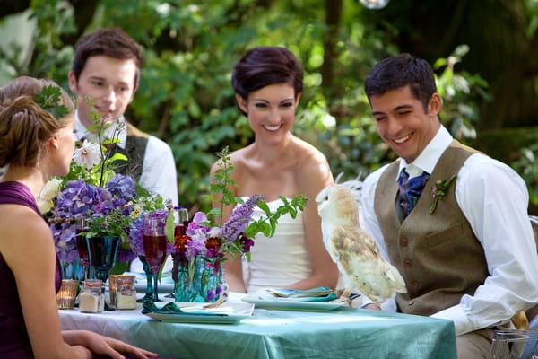 Owl on wedding table