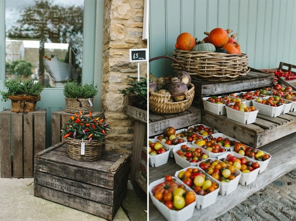 Fresh produce at Daylesford Farm