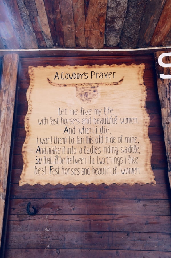 Cowboy's prayer