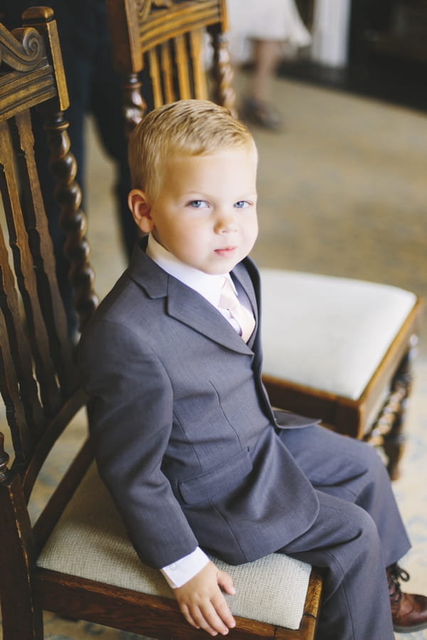 Young boy at wedding