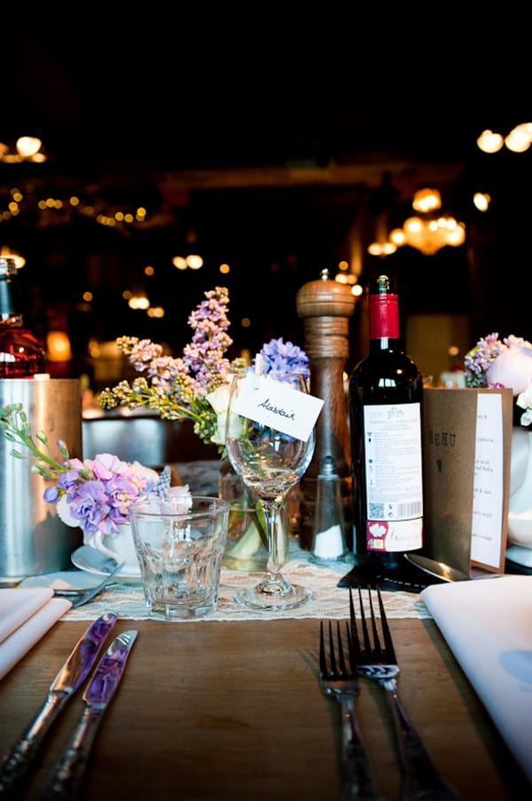 Wedding place setting