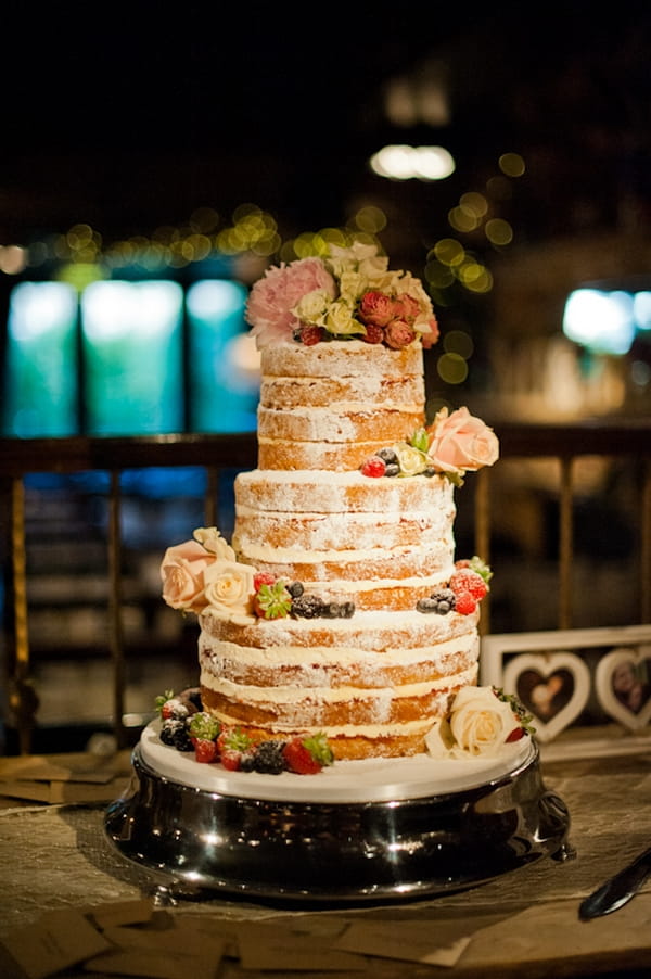 Sponge wedding cake