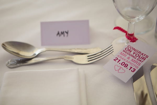 Wedding place setting