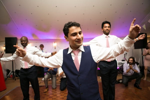 Groom dancing