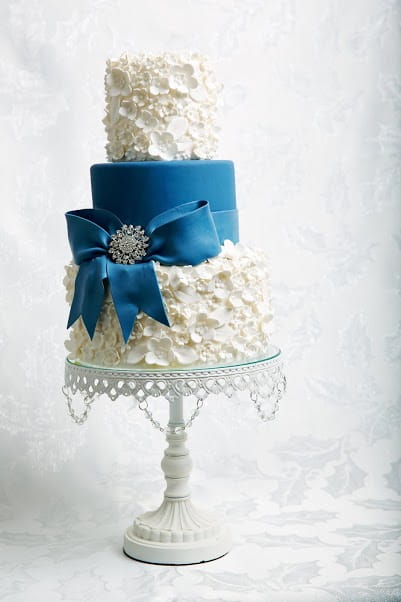 Deepest Blue Wedding Cake - Jessica Lauren Cakes