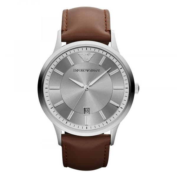 Emporio Armani - AR2463 Renato Brown Chronograph Strap Watch