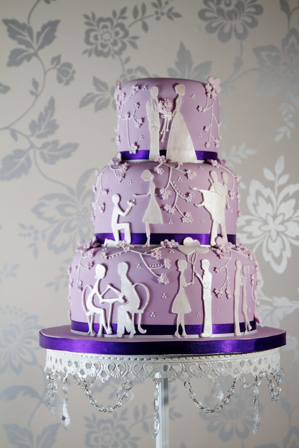 Love Story Wedding Cake - Jessica Lauren Cakes